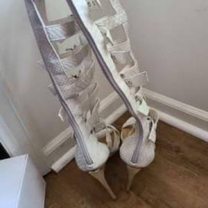 Heeled gladiator shoes